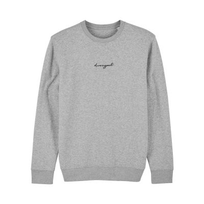 1-dressgoat unisex sweater grey front
